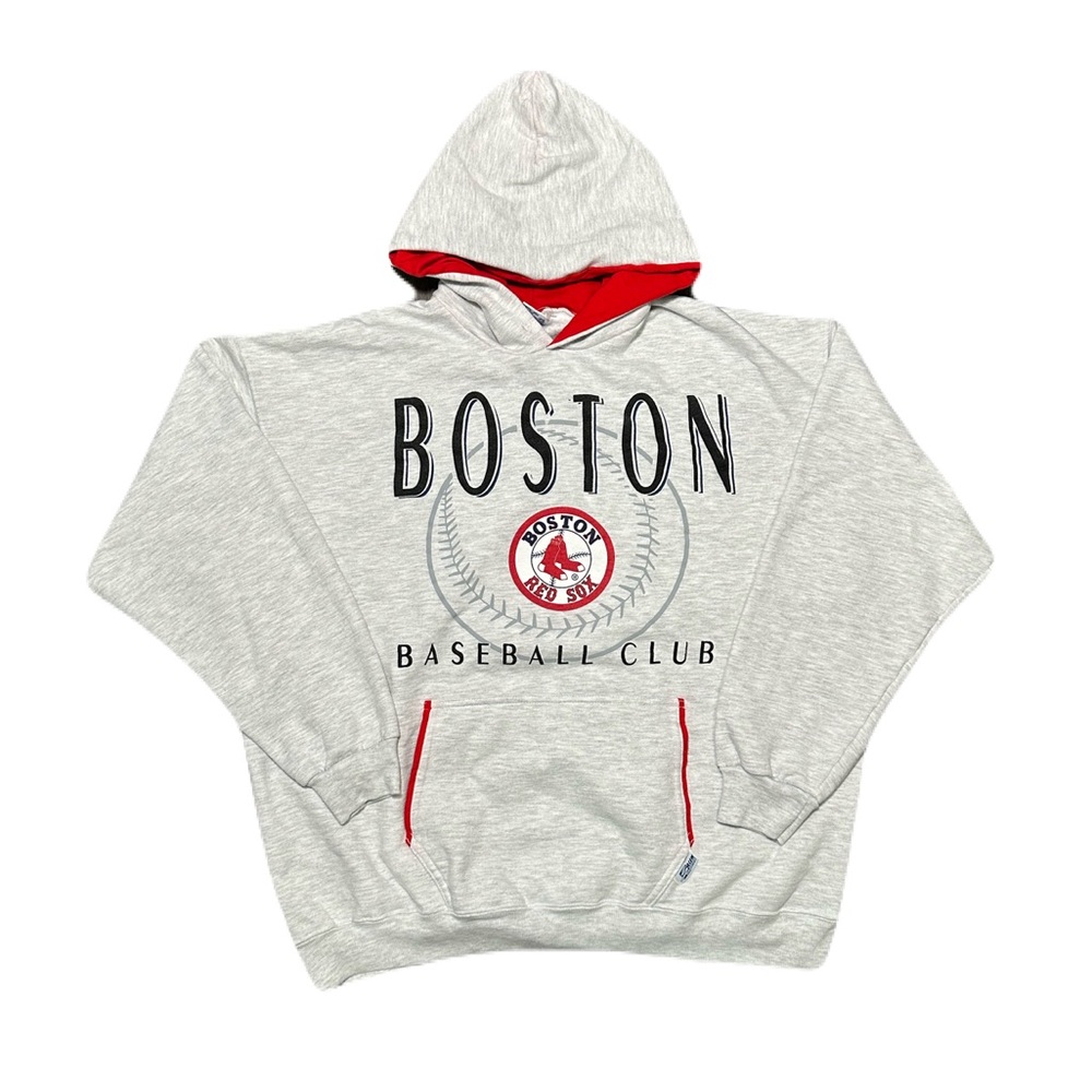 Vintage 90’s Salem Sportswear Boston Red Sox Hoodie Sweatshirt Mens XL USA MLB